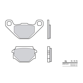 BREMBO Scooter Carbon Ceramic Brake pads ​​​​​​​KYMCO AGILITY / MALAGUTI F10 50-125cc 1992-2020