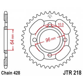 Rear sprocket JTR218