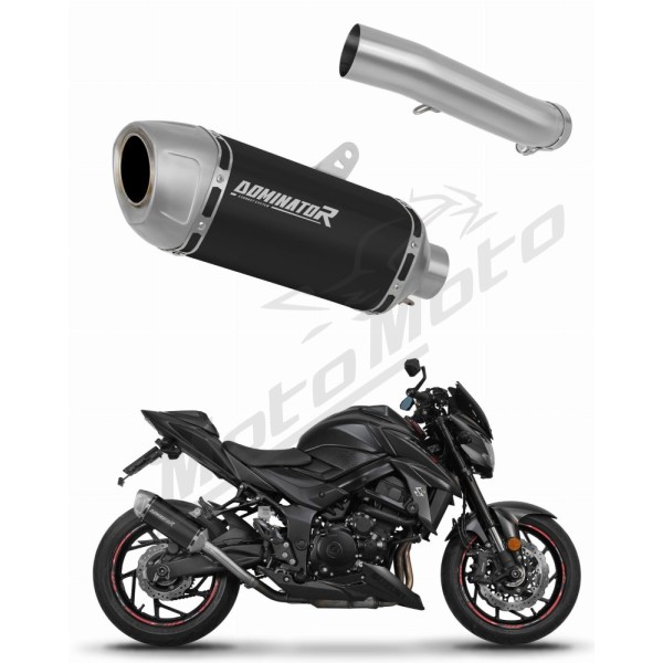 Suzuki GSX-S 750 2017-2020 Dominator Exhaust Silencer Muffler S6 BLACK + dB killer