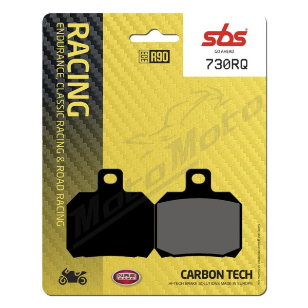 SBS 730RQ RQ Road Racing Carbon Tech Brake Pad Aprilia / Benelli / Bimota / Cagiva / Ducati / Kawasaki / KTM 675-1299cc 97-25