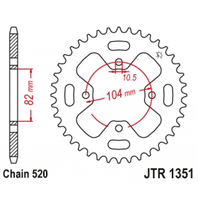 Rear sprocket JTR1351