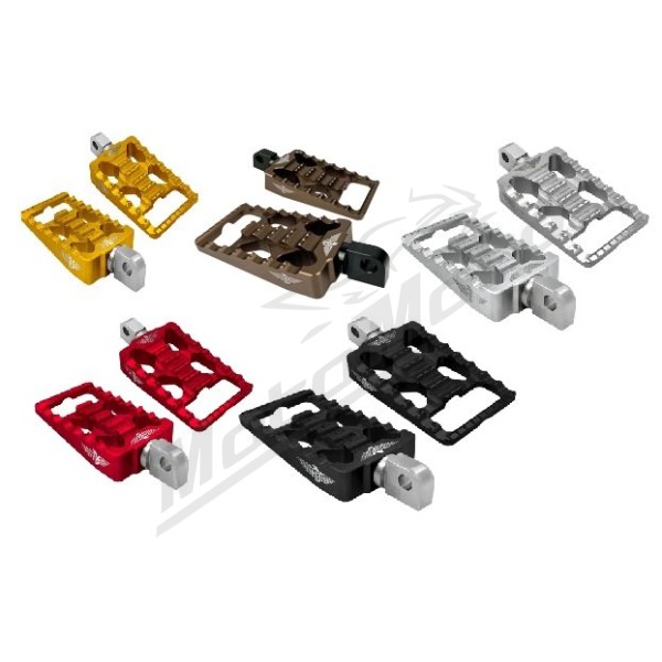 HEINZ BIKES MX V1 Rear Foot Pegs Harley Davidson FLDE / FLSL / FXBB / FXLR / FXST 1750/1923 18-25