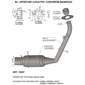 LEOVINCE Catalytic Converter HONDA CB 125R 21-24