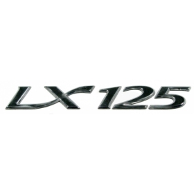 STICKER/BADGE VESPA OEM LX 125cc 2006-2011 CHROME  (100x16mm)