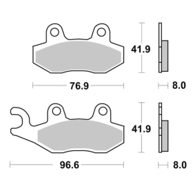 Sbs Brakepads 197HF Ceramic Aprilia / Peugeot