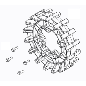 Camso Sprocket 16 teeth 4S,4  bolt 3/8-16 x 1 1/4