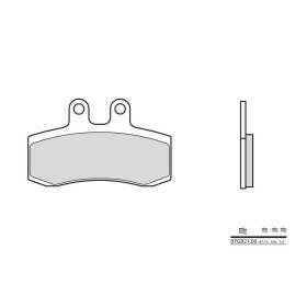 BREMBO Street Carbon Ceramic Brake pads ​​​​​​​front APRILIA PEGASO / MZ SM 125-650cc 1992-2001