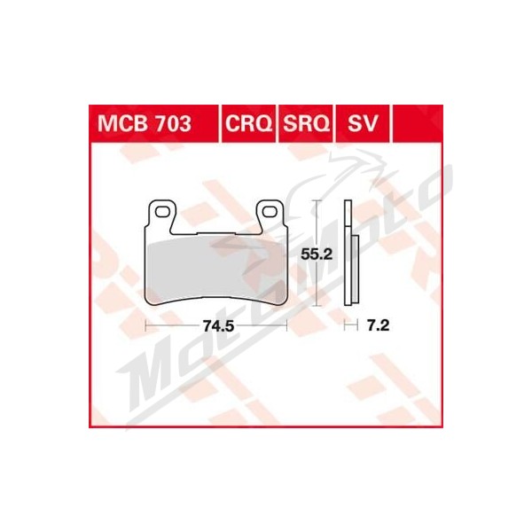 TRW SV Series Sindered Brake Pads Honda / Hyosung 250-1300cc 98-17