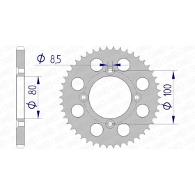 AFAM Aluminium Ultra-Light Rear Sprocket 428 50 teeth ​​​​​​​HONDA XR / CRF 100cc 85-13