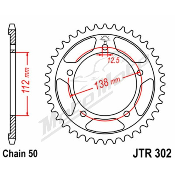 JT Chain Set 530Z3 16/43 Honda CB 900F 02-07