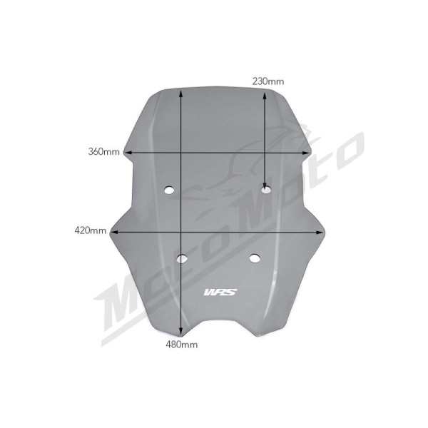 WRS Windscreen for Scooter Smoke BMW C400X 18-24