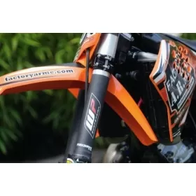 RFX Race Series Forkshrink Upper Fork Guard with WP Logo White/Blue