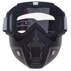 Off Road Goggles with mask UNIT (clear lens)