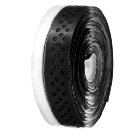 Velo Bicycle Handlebar Tape Road  Microfiber Drilled 2-Tone Black/White