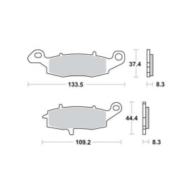 BRAKE PADS FERODO FDB2049EF STANDARD ECO FRICTION