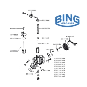 Bing Pagrindinis žikleris 2,15 1/11/33 , l. 12mm
