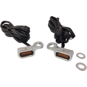DRAG SPECIALTIES LED Handlebar Marker Lights Harley Davidson FLHTCU / FLHTCUL / FLHTK / FLHTKL / FLHTKSE / FLHX 1250-1800cc 09-17