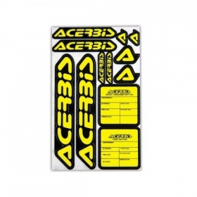 STICKERS ACERBIS BLACK/YELLOW 12PCS.