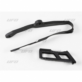 UFO Black Chain Guide and Swingarm Chain Slider Kit Kawasaki KXF 250-450cc 16-20