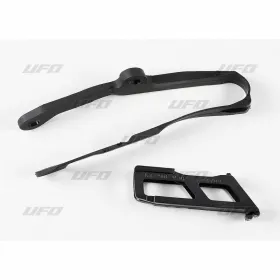 UFO Black Chain Guide and Swingarm Chain Slider Kit Kawasaki KXF 250-450cc 16-20