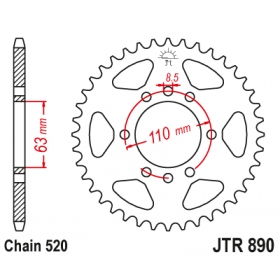 Rear sprocket JTR890