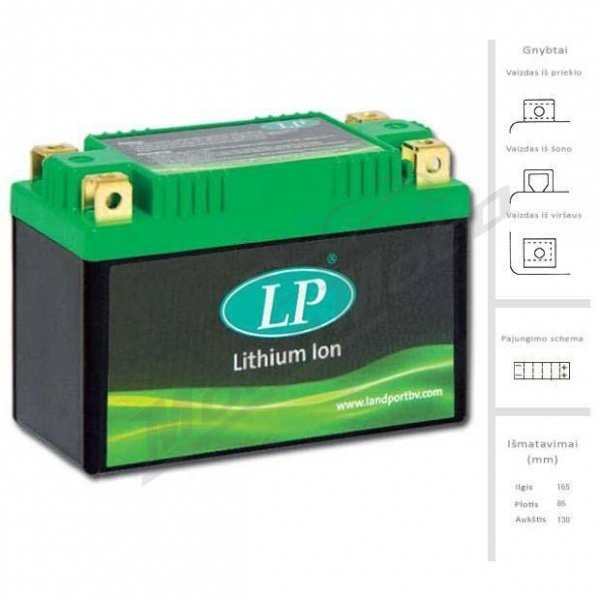 LANDPORT Accumulator 8Ah 420 A EN 12V LFP30