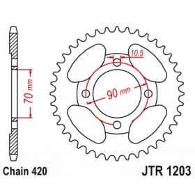 Rear sprocket JTR1203