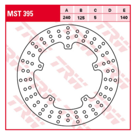 TRW Front Brake Disc Aprilia / Gilera / Piaggio 125-500cc 04-17