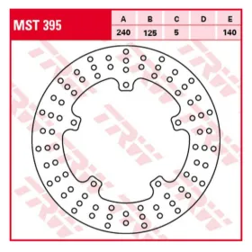 TRW Front Brake Disc Aprilia / Gilera / Piaggio 125-500cc 04-17