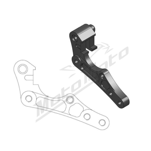MOTO-MASTER SM Street Priekinių stabdžių suporto laikiklis 320mm Husqvarna FC / FE / TE / TX 125-501 18-22