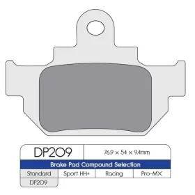 DP BRAKES Standartinės stabdžių trinkelės Suzuki DR 600cc 85-89