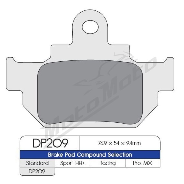 DP BRAKES Standard Sintered Metal Brake Pads Suzuki DR 600cc 85-89