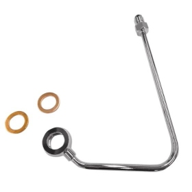 MAGNUM SHIELDING ABS Upper Brake Line Adapter Chrome Harley Davidson FLSTC / FLSTF / FLSTN / FLS / FLSS / FXSE 1690/1800 12-17