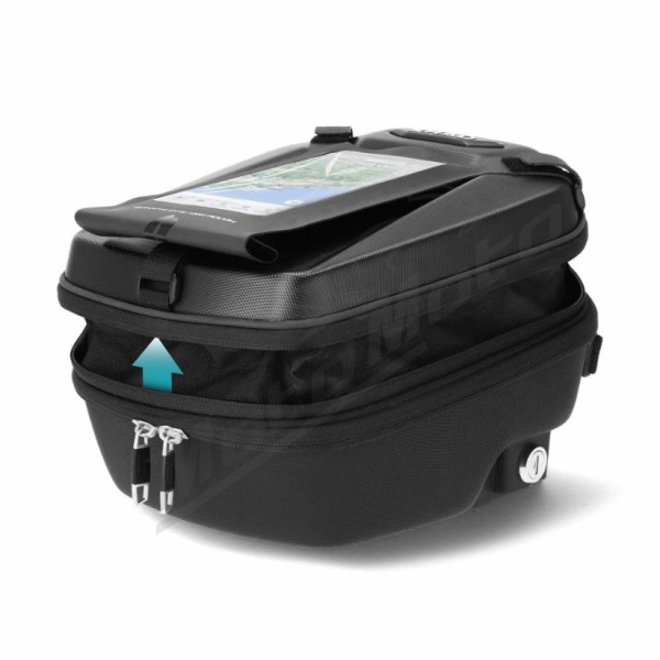 Fuel tank bag SHAD CLICK E09CL 9L (with lock + phone holder)