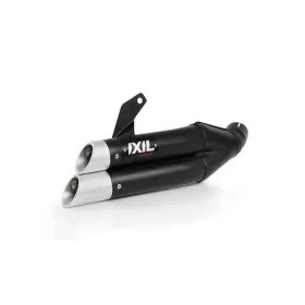 IXIL Hyperlow Full Exhaust System Stainless Steel Black / Aluminium Polished - Kawasaki Z650/Ninja 650 2017-2019 XK7353XB
