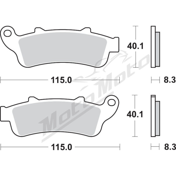 SBS HS Street Excel 735HS Sintered Front Brake Pads Honda / Kawasaki 650-1800cc 97-19