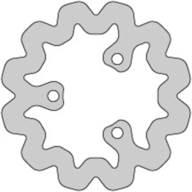 Delta Braking Brake disc Rear Aprilia / Derbi Senda / Gilera / Rieju