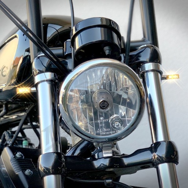 HEINZ BIKES Universal Turn Signal Chrome 1pc.