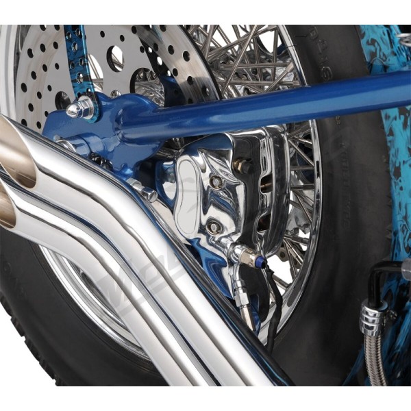 DRAG SPECIALTIES Chrome 4-Piston Brake Caliper Harley Davidson FLST / FLSTC / FLSTCI / FLSTF 1450-1690cc 00-07