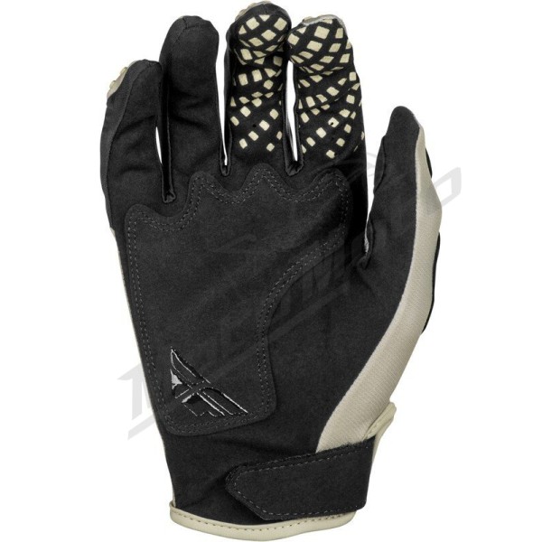 FLY RACING Kinetic SYM Gloves - Light Grey/Red/Black