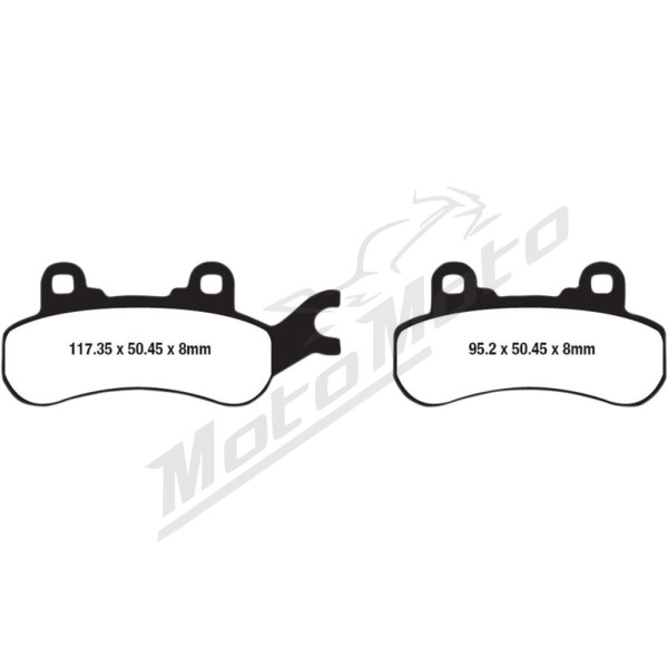 EBC Long-Life Sintered "R" Brake Pads CAN AM DEFENDER / MAVERICK / TRAXTER 600-900 16-24