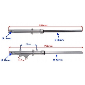 Front shock absorbers YAMAHA YBR 125cc 05-14 2pcs