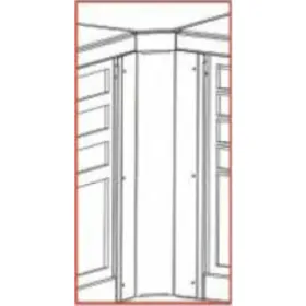 BIKE LIFT Kampinis darbo stalas 90x90x90cm