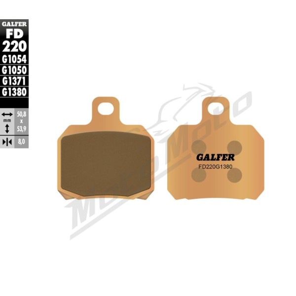 GALFER HH Sintered Brake Pads Adiva / Aprilia / Benelli / Bimota / Cagiva / Derbi 50-1200cc 97-24