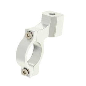Mirror mounting clamp 22mm / M8 Silver