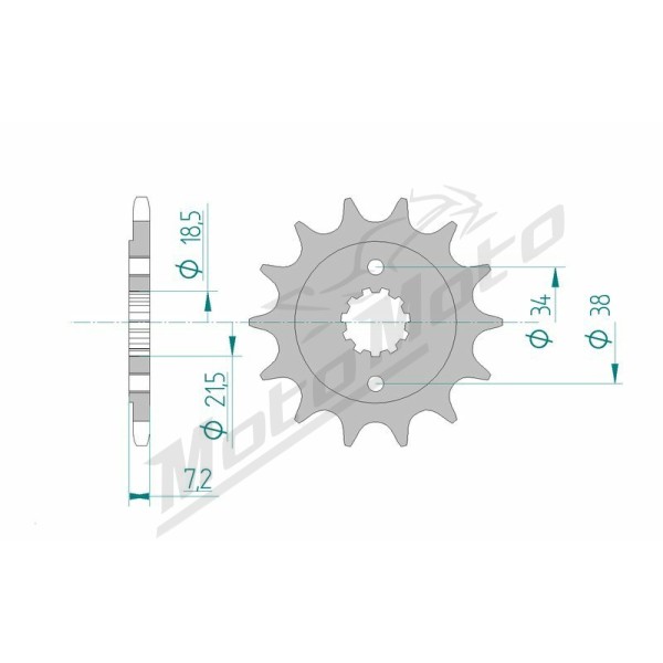 AFAM Steel Standard Front Sprocket 20320 - 520 12-14 teeth HONDA CRF / CB / CBR / XR / NX 250-300cc 88-26