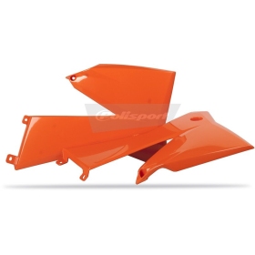 Polisport radiatoriaus apdaila KTM SX, SX Racing, EXC, EXC-F, EXC Racing 125/525cc 05-07 Oranžinė