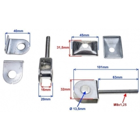 Chain adjuster tensioner set chinese motorcycles 50cc 4T 2pcs