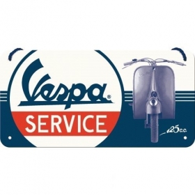 Metal tin sign VESPA SERVICE 10x20