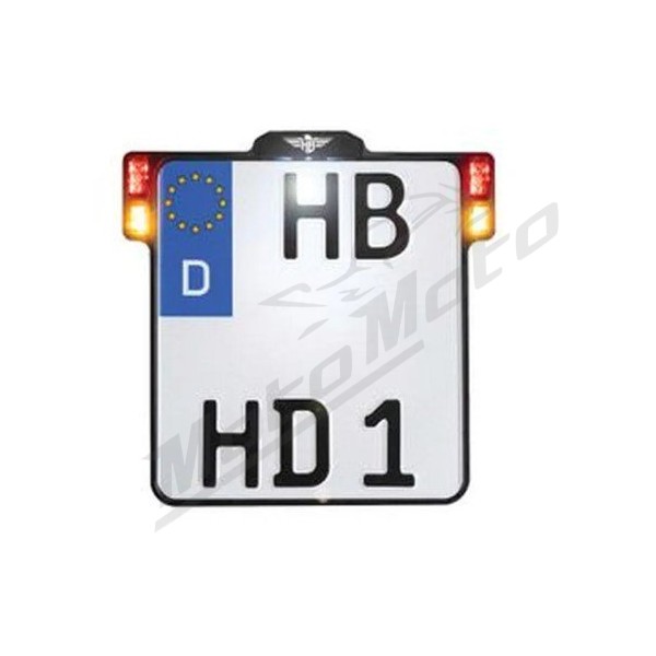 HEINZ BIKES Universal License Plate Holder With Lights